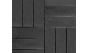 Вибролитая плитка 12 кирпичей (темно-серый) h50mm