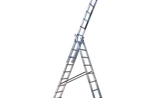 Трехсекционная алюминиевая лестница Triomax VIRASTAR 3x9 ступеней