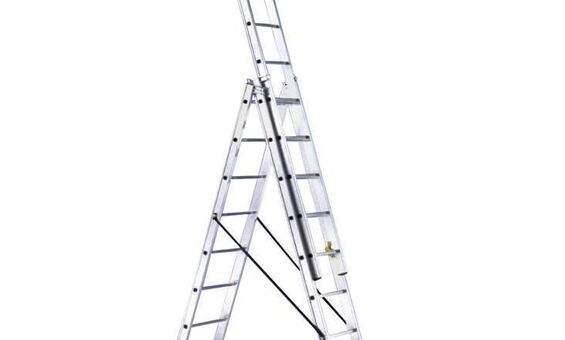 Трехсекционная лестница EURO E3 SVELT 3x8 ступеней (2,4м)